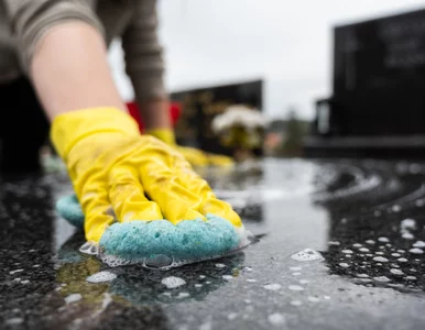 Miniatura: Sprzątanie grobów na Wszystkich Świętych....